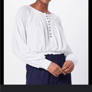 Free People Women's Prairie Henley Top M